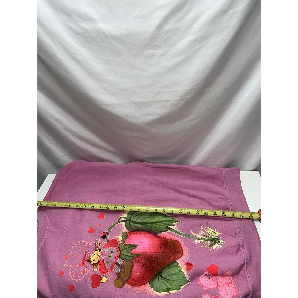 Pink Strawberry Shortcake Berry Christmas Sweatshirt Oversized 2XL Gildan - Picture 12 of 15